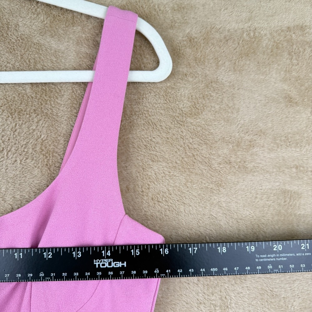 Wayf Nordstrom Pink Maxi Dress Size S Front Slit‎ Front Long Bodycon Bustier NWT - Picture 7 of 10